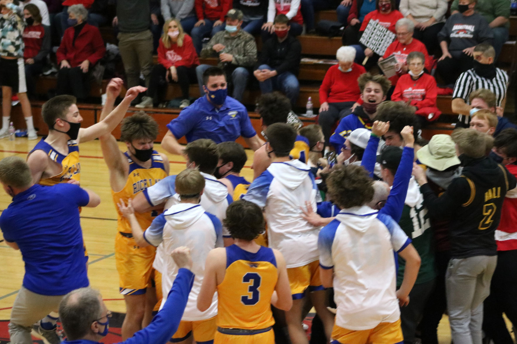 Rice Lake boys basketball at Medford 2-25-21